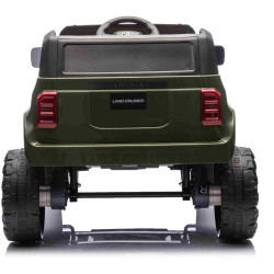 Elektrické autíčko Toyota Landcruiser 12V,  vojenské zelené
