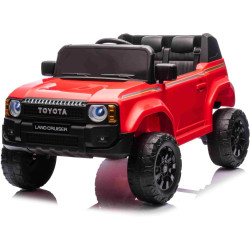 Elektrické autíčko Toyota Landcruiser 12V,  červené