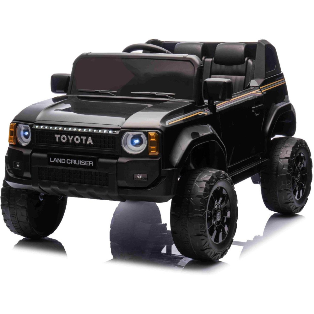 Elektrické autíčko Toyota Landcruiser 12V,  čierne